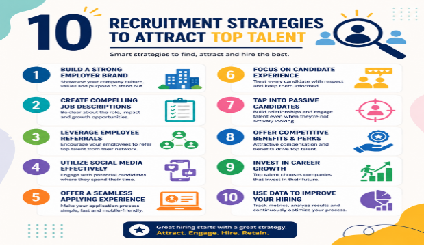 10 Recruitment Strategies to Attract Top Talent